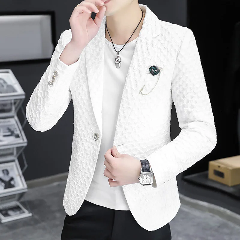 Slim Fit Men's Casual Suit Trendy Street Sle Korean Version High-End Feeling Spring Autumn Faionable Single-Breasted Coat
Slim Fit Men's Casual Suit Trendy Street Sle Korean Version High-End Feeling Spring Autumn Faionable Single-Breasted Coat