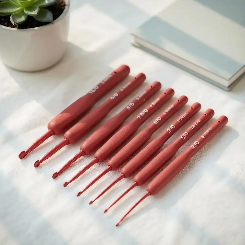 9PCS Red Crochet Hook Ergonomic Handle For Arthritic Hands Extra Long Knitting Needles For Beginners And Crocheting Yarn
9PCS Red Crochet Hook Ergonomic Handle For Arthritic Hands Extra Long Knitting Needles For Beginners And Crocheting Yarn