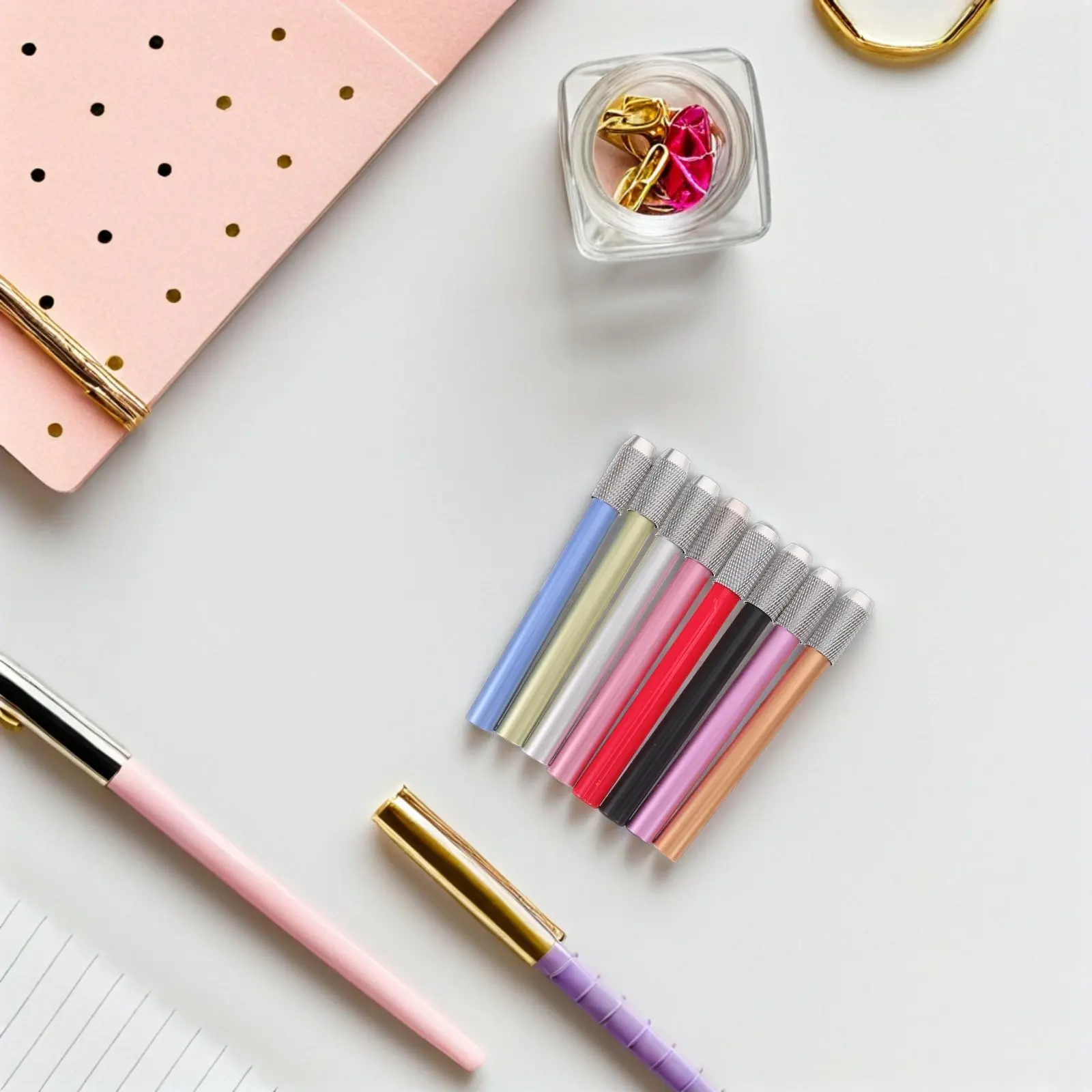 8Pcs Pencil Extenders Plastic Holder Comfortable Tool for Short Colored Pencils Drawing Sketching Office School
8Pcs Pencil Extenders Plastic Holder Comfortable Tool for Short Colored Pencils Drawing Sketching Office School