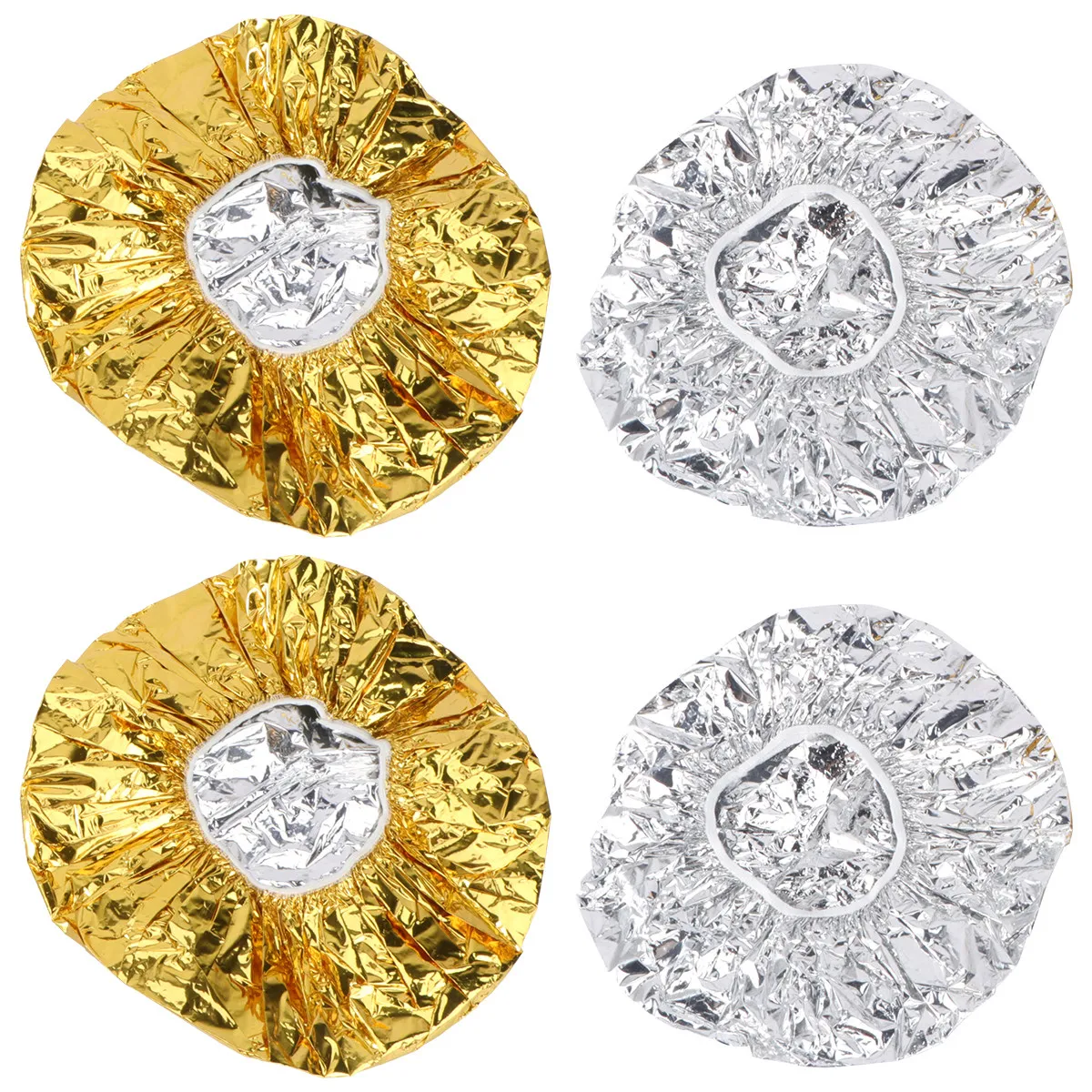 4Pcs Hair Coloring Aluminum Foil Caps Waterproof Elastic Hairdressing Heat Insulation Cap for Deep Conditioning Hair Styling
4Pcs Hair Coloring Aluminum Foil Caps Waterproof Elastic Hairdressing Heat Insulation Cap for Deep Conditioning Hair Styling