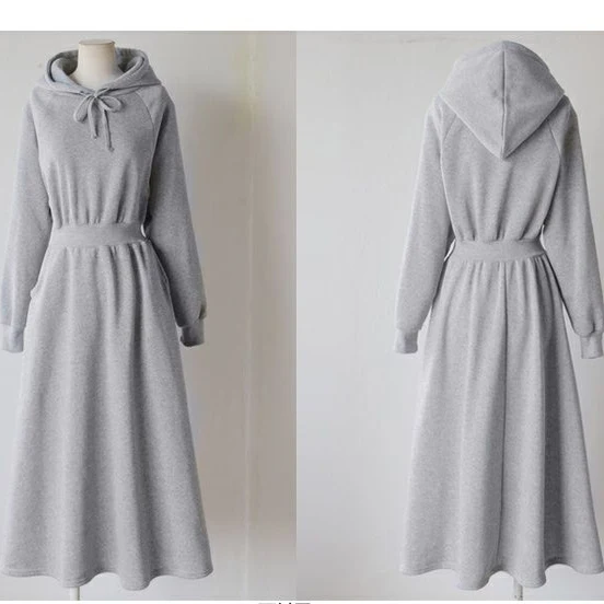 Женский костюм до колена с капюшоном большого размера, осенне-зимний костюм на Хэллоуин с поясом на талии, длинная юбка-трапеция свера Dr
Женский костюм до колена с капюшоном большого размера, осенне-зимний костюм на Хэллоуин с поясом на талии, длинная юбка-трапеция свера Dr