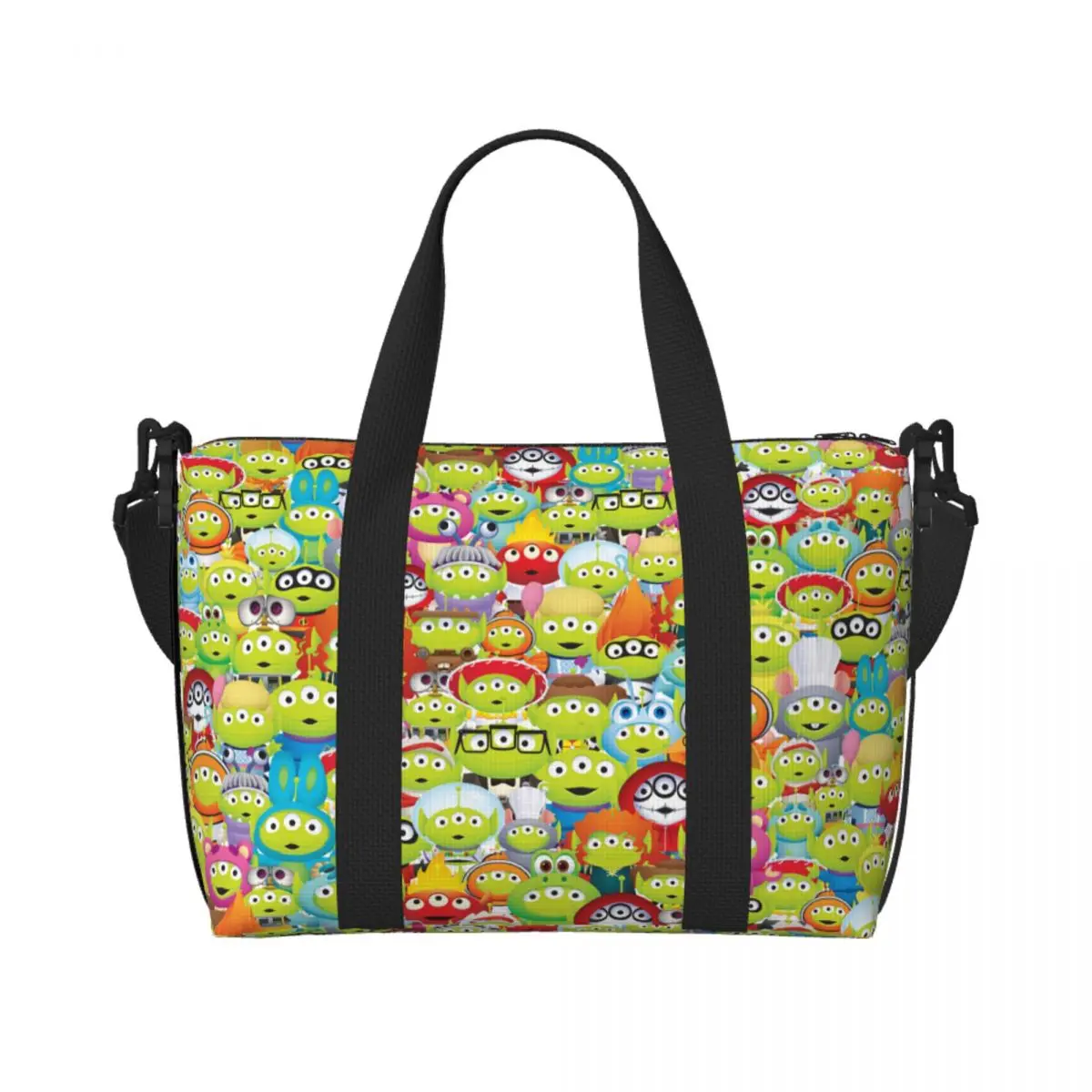 Custom Anime Toy Story Aliens Little Green Men Pattern Beach Tote Bag Women Cartoon Movie Big Compartment Gym Beach Travel Bags
Custom Anime Toy Story Aliens Little Green Men Pattern Beach Tote Bag Women Cartoon Movie Big Compartment Gym Beach Travel Bags