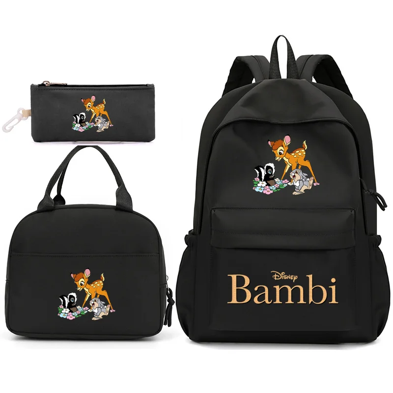 3pcs Disney Bambi Backpack with Lunch Bag for Women Student Teenagers School Bags Travel Sets
3pcs Disney Bambi Backpack with Lunch Bag for Women Student Teenagers School Bags Travel Sets