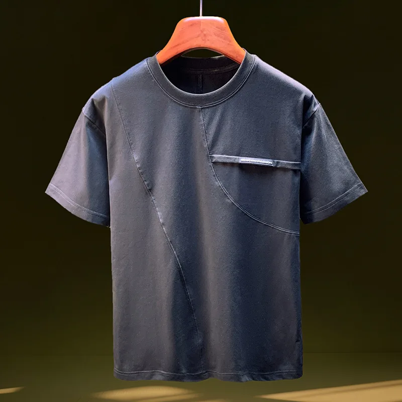 2025 Summer New Men's Short sleeved T-shirt with Quick drying Ice Silk Design, Trendy Sweating Shirt, Thin and Cool Top
2025 Summer New Men's Short sleeved T-shirt with Quick drying Ice Silk Design, Trendy Sweating Shirt, Thin and Cool Top