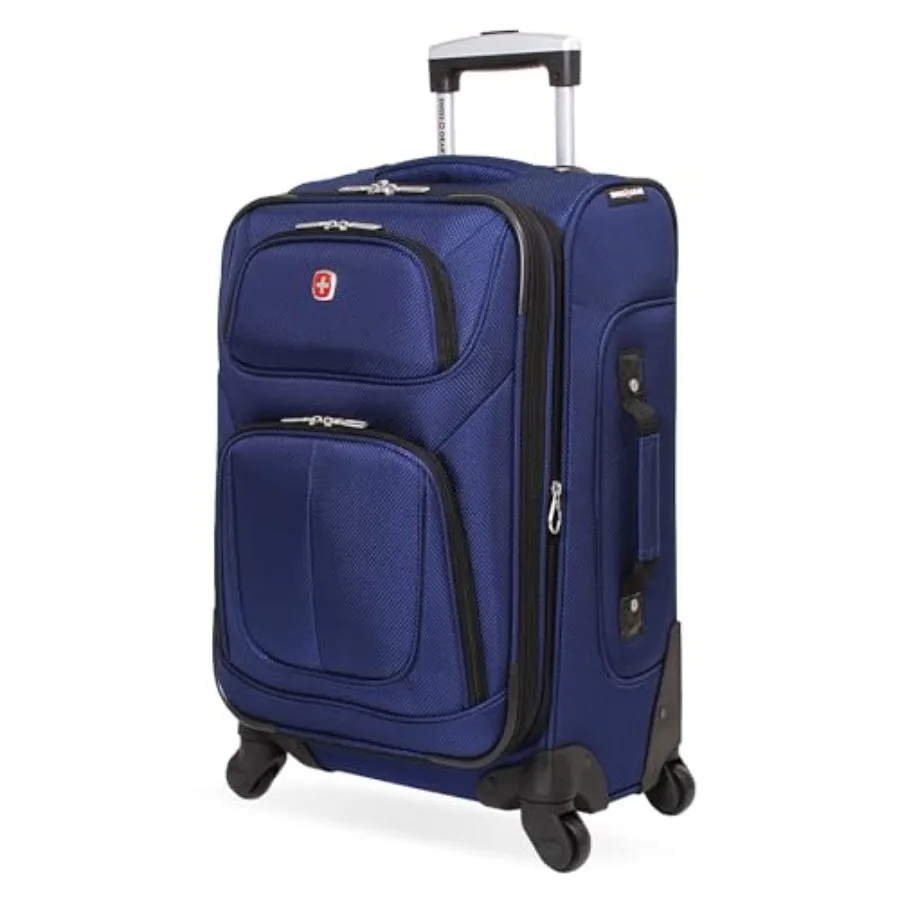 Travel suitcase for airport use, polycarbonate material, matte black color, expandable design and 360-degree spinner wheels for
Travel suitcase for airport use, polycarbonate material, matte black color, expandable design and 360-degree spinner wheels for