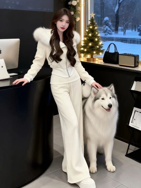 Комплект из двух предметов: куртка с капюшоном и брюки в стиле «нежный ветер» (Korean Sle Gentle Wind), очень красивый, повседневный, для зимы.
Комплект из двух предметов: куртка с капюшоном и брюки в стиле «нежный ветер» (Korean Sle Gentle Wind), очень красивый, повседневный, для зимы.