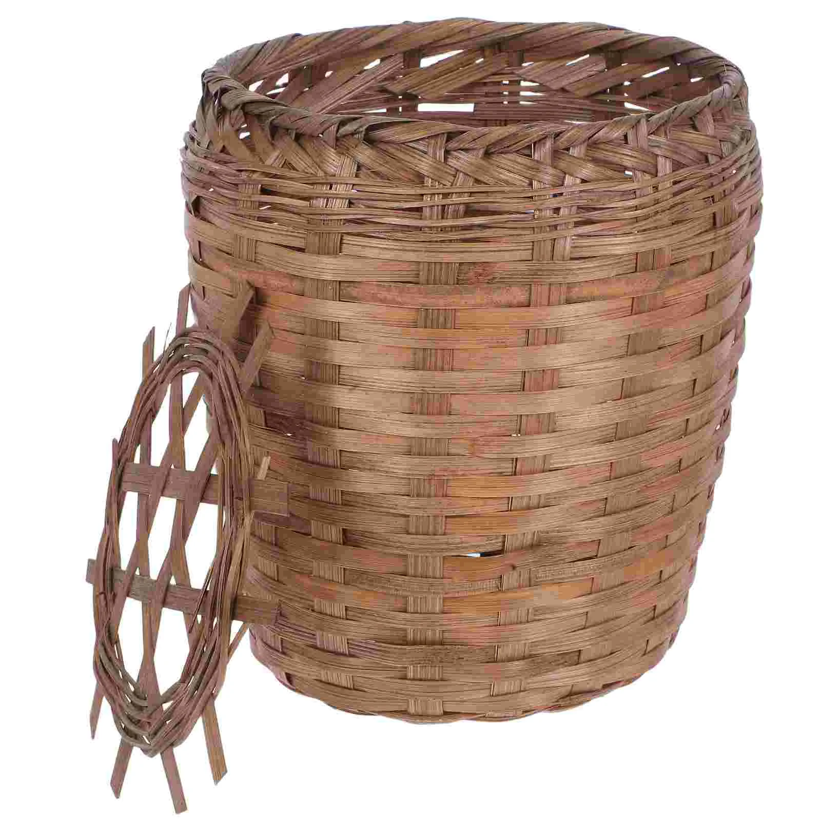 Wooden Woven Trash Basket Small Kitchen Can Cans Restroom Rustic Wicker Laundry Baskets Household Litter
Wooden Woven Trash Basket Small Kitchen Can Cans Restroom Rustic Wicker Laundry Baskets Household Litter