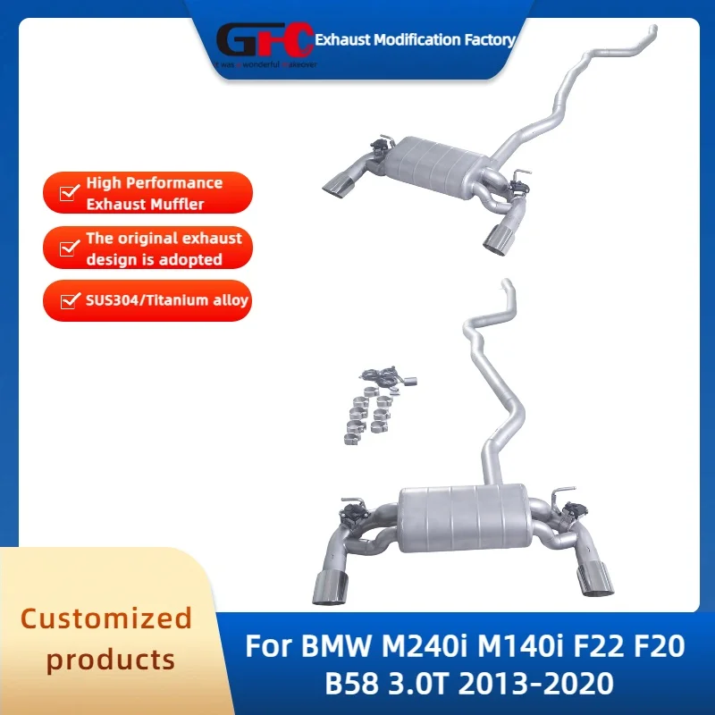 Catback Valvetronic Exhaust Pipe BMW M240i M140i F22 F20 B58 3.0T 2013-2020 High-Performance Stainless Steel Exhaust System
Catback Valvetronic Exhaust Pipe BMW M240i M140i F22 F20 B58 3.0T 2013-2020 High-Performance Stainless Steel Exhaust System