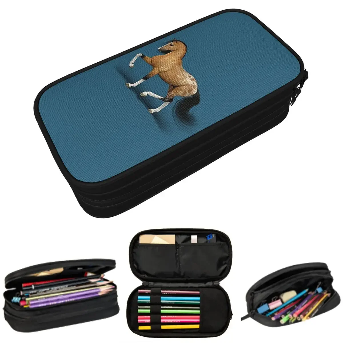Buckskin Appaloosa Horse Pencil Cases Large Capacity Pen Bags Pen Box Pencil Pouch For Boys Girls Students Stationery School
Buckskin Appaloosa Horse Pencil Cases Large Capacity Pen Bags Pen Box Pencil Pouch For Boys Girls Students Stationery School