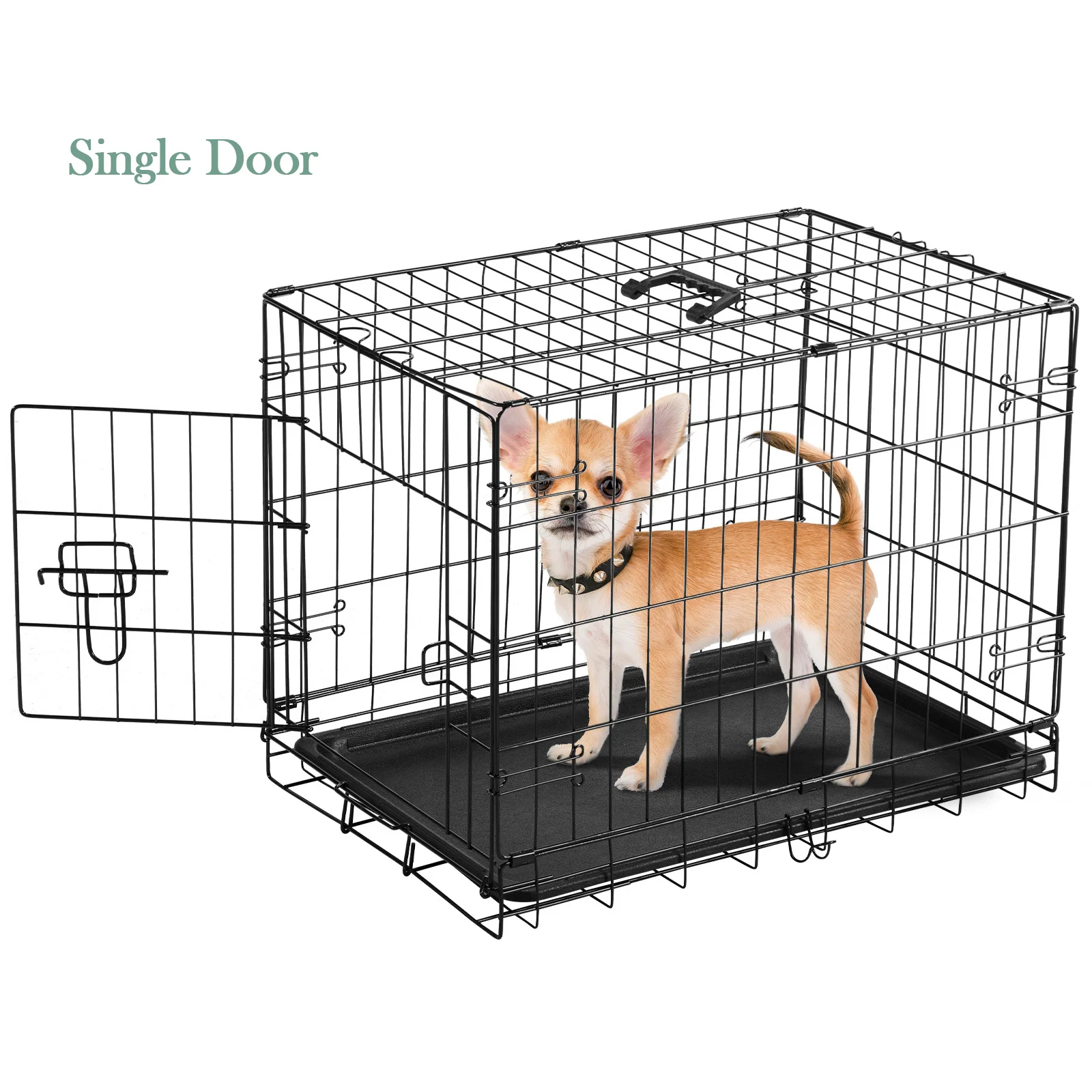 MCQ Dog Crate with Divider, Single/Double Door Folding Wire Dog Crate with Plastic Leak Tray, Indoor, Outdoor, Travel Kennel, 5 Sizes for Large/Medium/Small Dogs
MCQ Dog Crate with Divider, Single/Double Door Folding Wire Dog Crate with Plastic Leak Tray, Indoor, Outdoor, Travel Kennel, 5 Sizes for Large/Medium/Small Dogs
