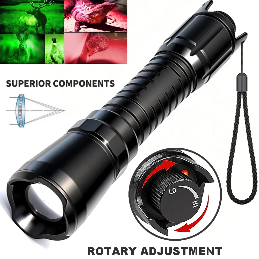 Red Light Magnetic Control Rotary Switch Flashlight Green Light Dust Detection Outdoor Searchlight Stepless Dimming
Red Light Magnetic Control Rotary Switch Flashlight Green Light Dust Detection Outdoor Searchlight Stepless Dimming