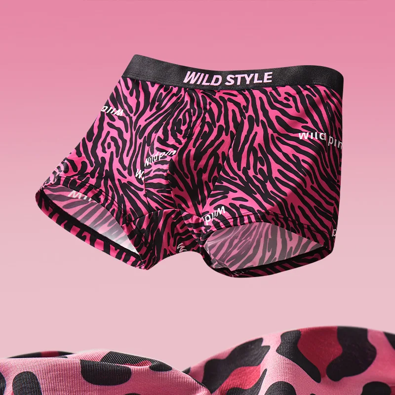 Fashion Leopard Printed Men's Underwear Ice Silk Breathable Quick Drying Boxer Shorts Personalized Mid-rise Sexy Panties Homme
Fashion Leopard Printed Men's Underwear Ice Silk Breathable Quick Drying Boxer Shorts Personalized Mid-rise Sexy Panties Homme