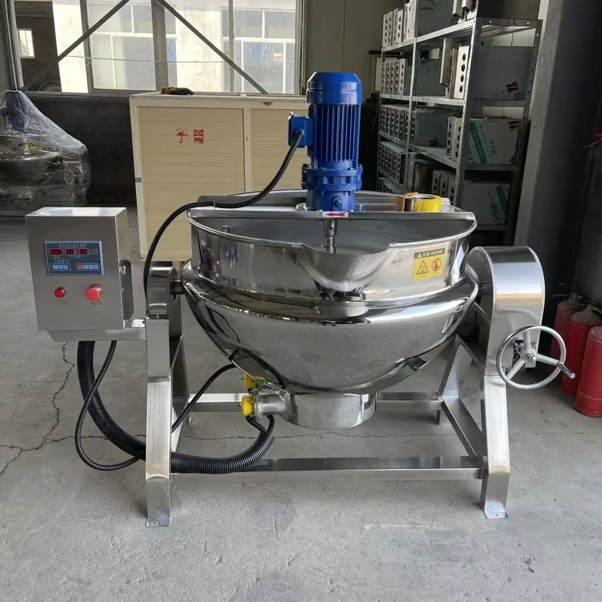 Industrial Cooking Pot Jacketed Kettle with Gas Sandwich Tiltable Stirring Feature for Industrial Use
Industrial Cooking Pot Jacketed Kettle with Gas Sandwich Tiltable Stirring Feature for Industrial Use