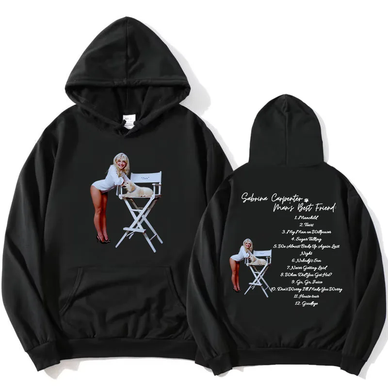 Man's Best Friend Dog Printing Hoodies Singer Sabrina Carpenter Fashion Sweatshirts Casual Autumn Fleece Hooded Pullovers Women
Man's Best Friend Dog Printing Hoodies Singer Sabrina Carpenter Fashion Sweatshirts Casual Autumn Fleece Hooded Pullovers Women
