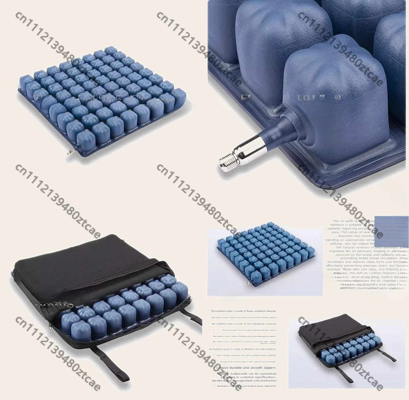 Inflatable Wheelchair Cushion Pressure Relief Air Pad 41x41x8cm Anti Slip Seat Mat for Elderly
Inflatable Wheelchair Cushion Pressure Relief Air Pad 41x41x8cm Anti Slip Seat Mat for Elderly