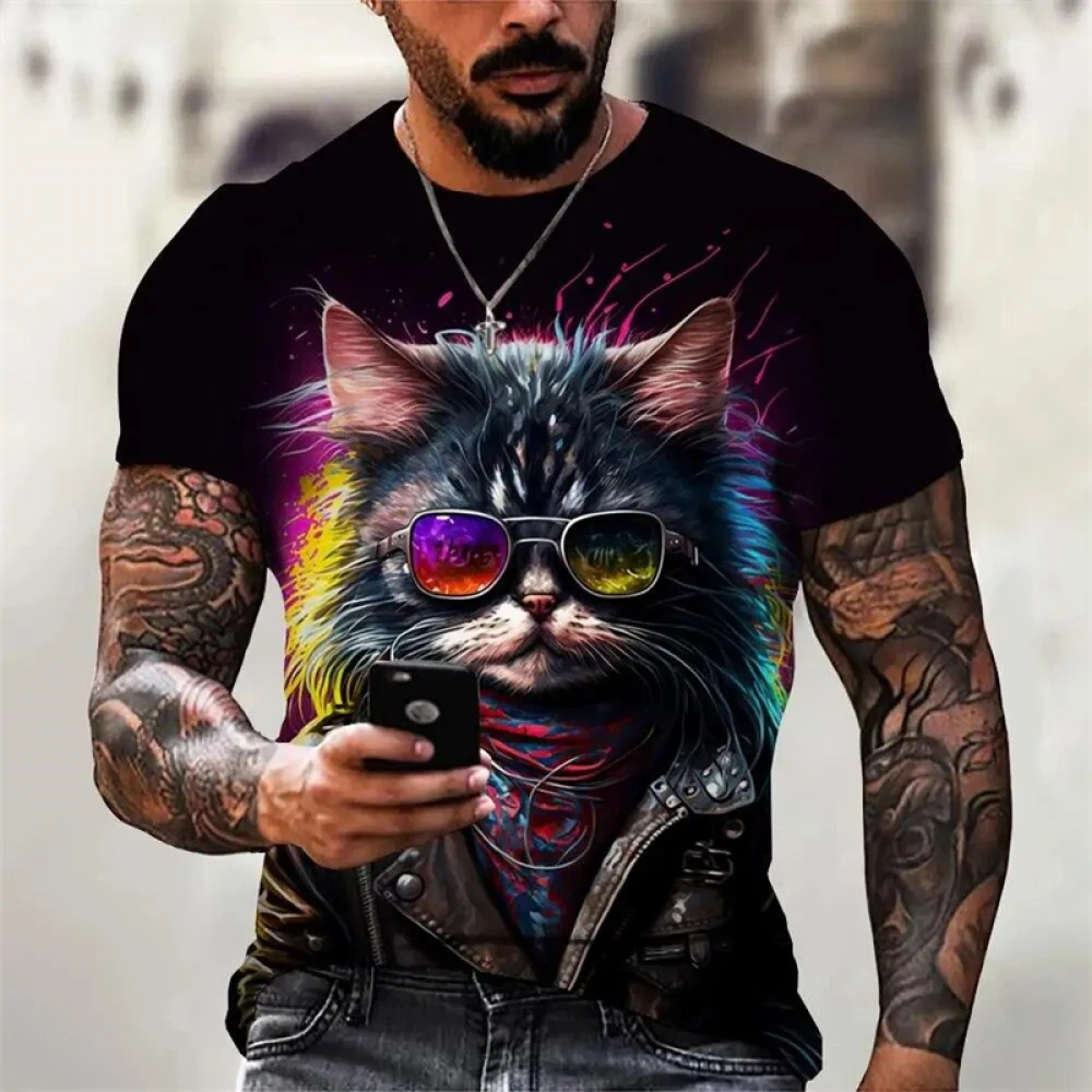 Fashion Animals Graphics T Shirts Personality Trendy Large Size Crew Neck Short Sleeve Clothes Men's Casual Hip Hop Streetwear
Fashion Animals Graphics T Shirts Personality Trendy Large Size Crew Neck Short Sleeve Clothes Men's Casual Hip Hop Streetwear