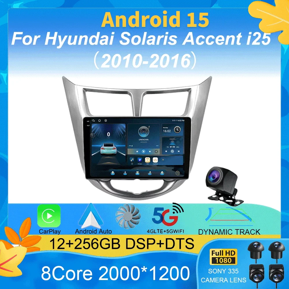 For Hyundai Solaris Accent Verna 2010- 2016 HIFI DSP Android 15 2din Car Radio Multimedia Video Player Carplay 5G WIFI gps
For Hyundai Solaris Accent Verna 2010- 2016 HIFI DSP Android 15 2din Car Radio Multimedia Video Player Carplay 5G WIFI gps