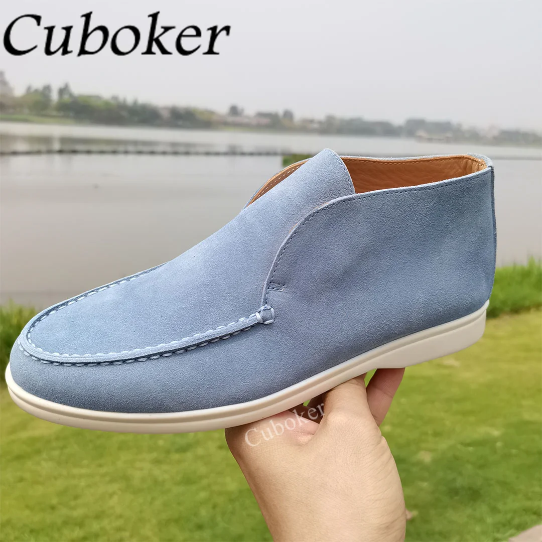 High Top Suede Flat Shoes Men Round Toe Causal Loafers Male Brand Runway Slip On Classic Spring Summer Out Walking Shoes For Men
High Top Suede Flat Shoes Men Round Toe Causal Loafers Male Brand Runway Slip On Classic Spring Summer Out Walking Shoes For Men