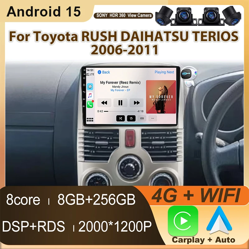 Car Radio For Toyota RUSH DAIHATSU TERIOS 2006-2011 Multimedia Video Player Head Unit Android GPS Navigation No 2din DVD Stereo
Car Radio For Toyota RUSH DAIHATSU TERIOS 2006-2011 Multimedia Video Player Head Unit Android GPS Navigation No 2din DVD Stereo