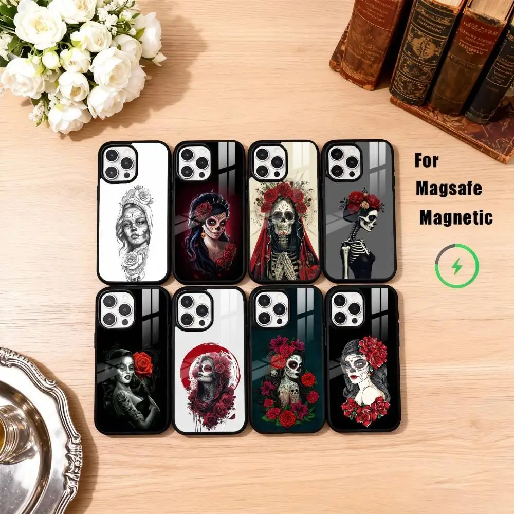 Catrina Beautiful Rose Girl Skull Phone Case For iPhone17,16,15,14,13,12,11 Plus,Pro Max Magnetic For Magsafe Wireless Charging
Catrina Beautiful Rose Girl Skull Phone Case For iPhone17,16,15,14,13,12,11 Plus,Pro Max Magnetic For Magsafe Wireless Charging