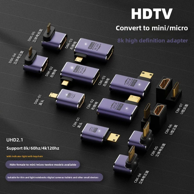 HDMI to micro/mini converter HDMI extender 8K@60HZ video miniHDMI adapter
HDMI to micro/mini converter HDMI extender 8K@60HZ video miniHDMI adapter