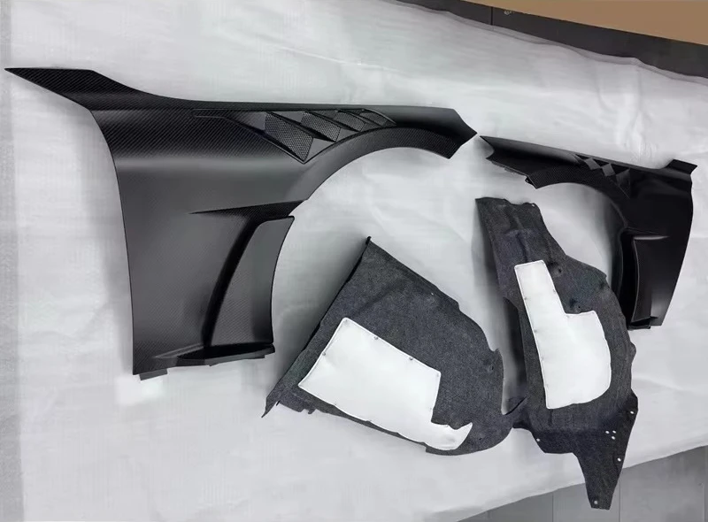 Dry Carbon Fiber Aero Upgrade Front Fender for Vented Side Wing Performance Body Kit
Dry Carbon Fiber Aero Upgrade Front Fender for Vented Side Wing Performance Body Kit