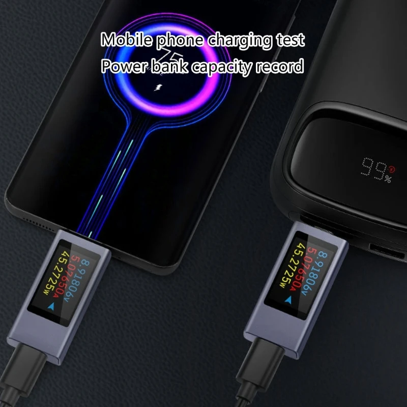 Phone Charging Indicators Mobile Charging Analyzers Precise Type C Tester with Accurate Measurement Phone Charging Test
Phone Charging Indicators Mobile Charging Analyzers Precise Type C Tester with Accurate Measurement Phone Charging Test