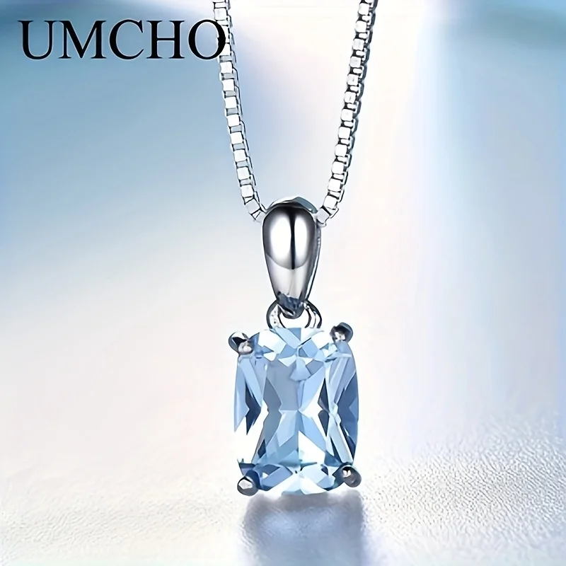 Sky Blue Women's Pendant Necklace, 925 Sterling Silver Pendant, Suitable For Daily Wear
Sky Blue Women's Pendant Necklace, 925 Sterling Silver Pendant, Suitable For Daily Wear
