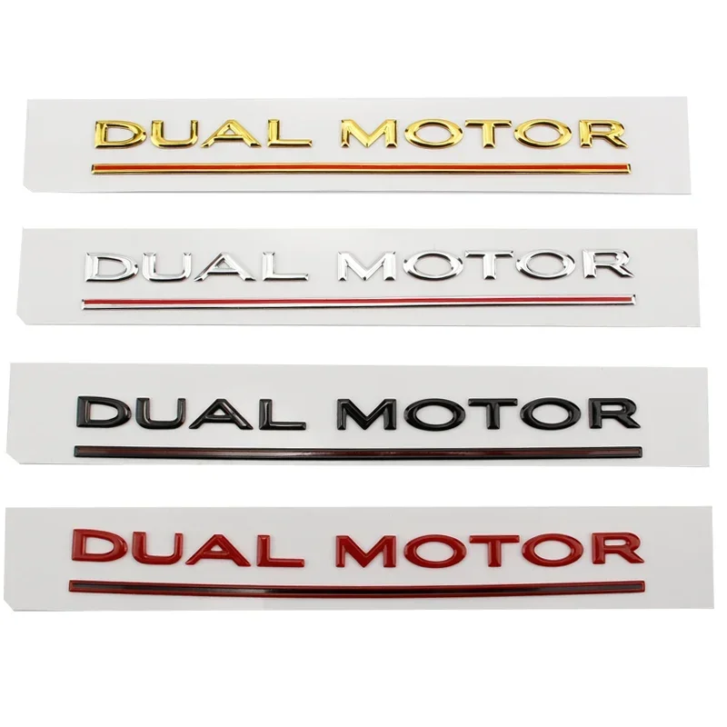 ABS Car DUAL MOTOR Underlined Sticker Trunk Rear Emblem for Tesla Model 3 Y S X Roadster Fender Side Decal Exterior Accessories 
ABS Car DUAL MOTOR Underlined Sticker Trunk Rear Emblem for Tesla Model 3 Y S X Roadster Fender Side Decal Exterior Accessories