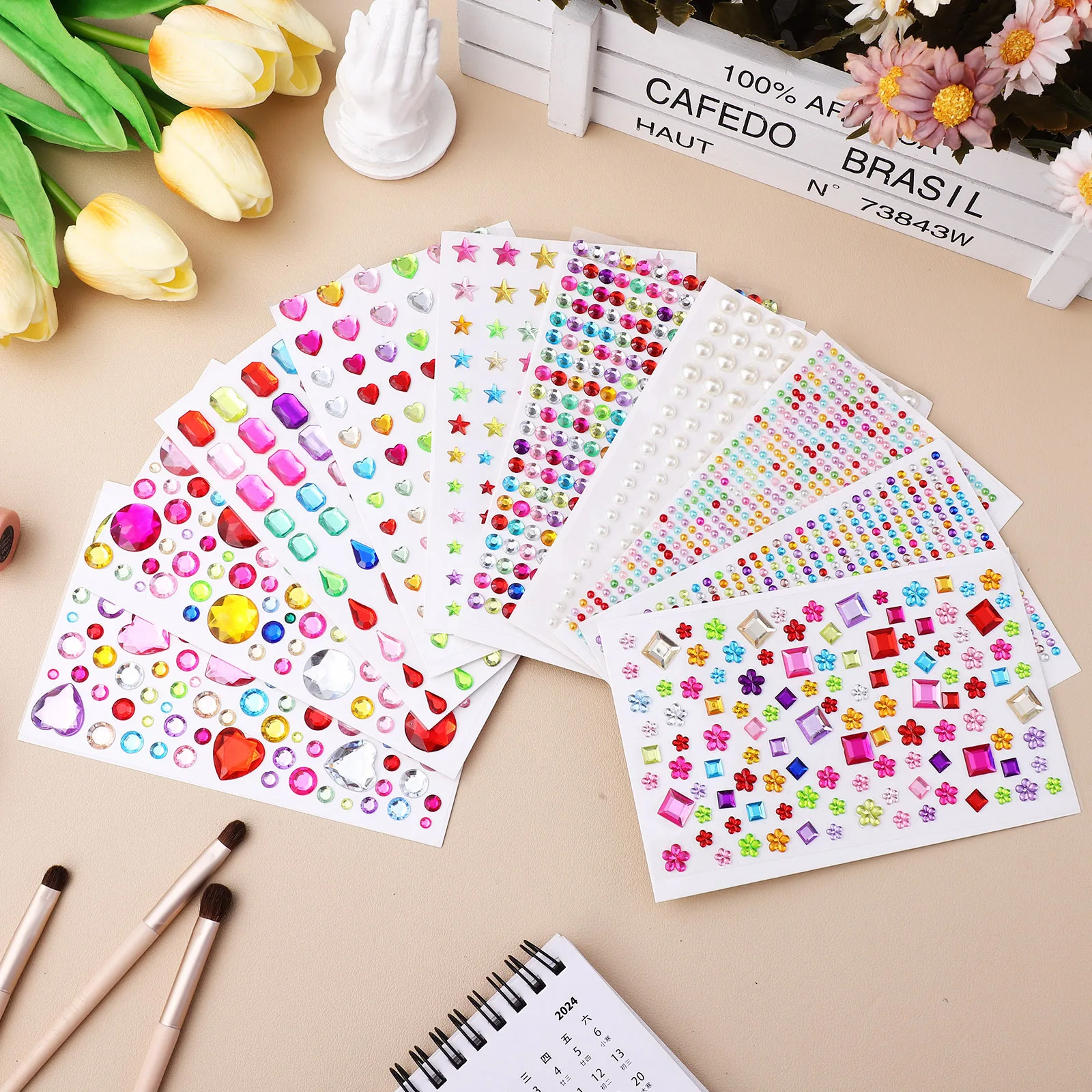10 Sheets Water Drill Jewelry Stickers Self Adhesive Glitter Gems For Crafts Kids Scrapbook Laptop Bling Sticker Sheet
10 Sheets Water Drill Jewelry Stickers Self Adhesive Glitter Gems For Crafts Kids Scrapbook Laptop Bling Sticker Sheet