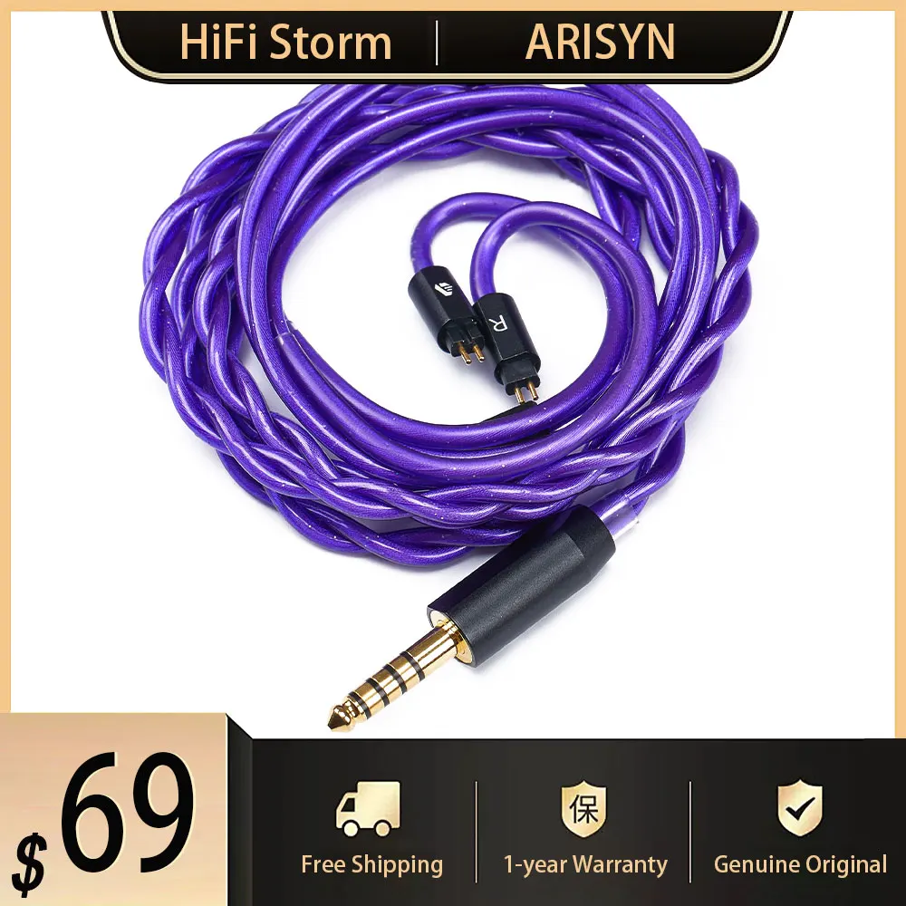 New ARISYN MU GU Headphone Upgrade Cable High Purity Copper-Plated Silver 3.5mm 4.4mm Headset Plug For HiF IEMs Wired Earphone
New ARISYN MU GU Headphone Upgrade Cable High Purity Copper-Plated Silver 3.5mm 4.4mm Headset Plug For HiF IEMs Wired Earphone
