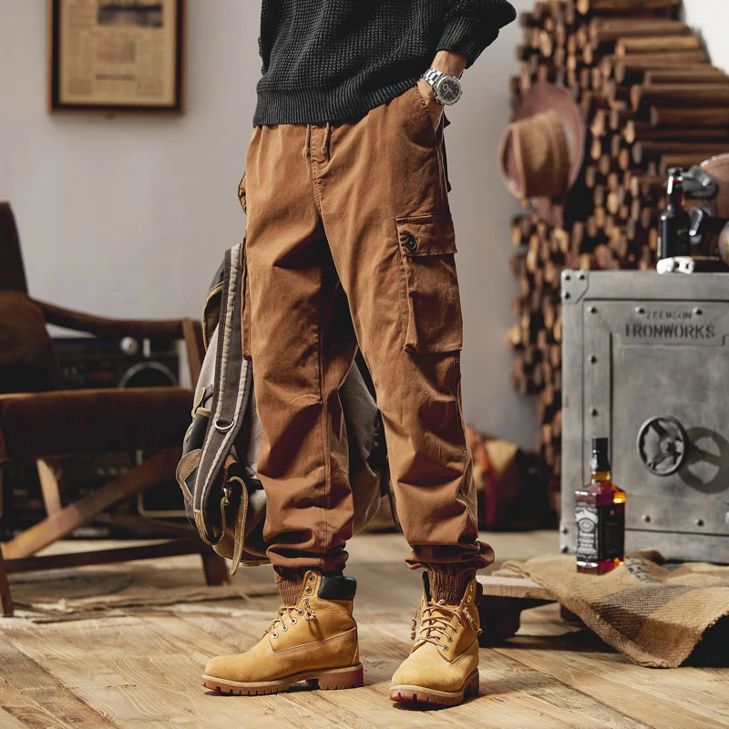 Men's Solid Color Casual Workwear Pants High Arcade Style Loose Straight Leg Trousers Trendy Men's Leggings
Men's Solid Color Casual Workwear Pants High Arcade Style Loose Straight Leg Trousers Trendy Men's Leggings