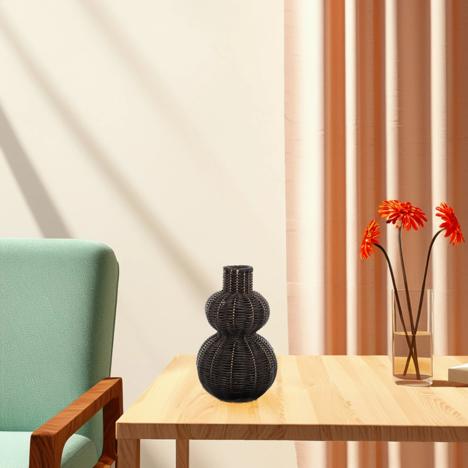 1pcs Vintage Woven Plastic Vase Decorative Rustic Flower Pot For Home Office Floral Arrangements Lightweight Easy Clean
1pcs Vintage Woven Plastic Vase Decorative Rustic Flower Pot For Home Office Floral Arrangements Lightweight Easy Clean