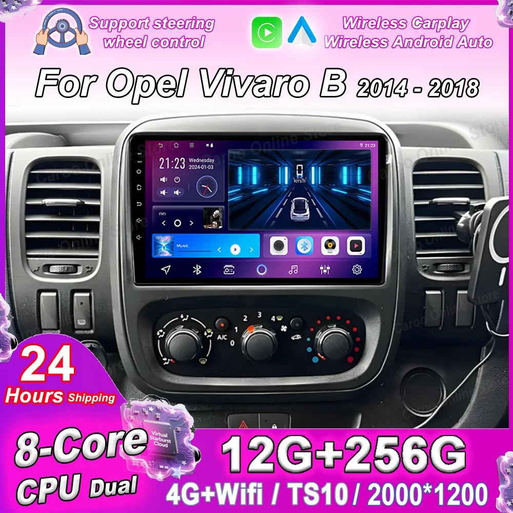 Android 16 Car Radio Stereo For Opel Vivaro B 2014 2015 2016 2017 2018 Auto Multimidia Video Player Carplay QLED Screen GPS WiFi
Android 16 Car Radio Stereo For Opel Vivaro B 2014 2015 2016 2017 2018 Auto Multimidia Video Player Carplay QLED Screen GPS WiFi