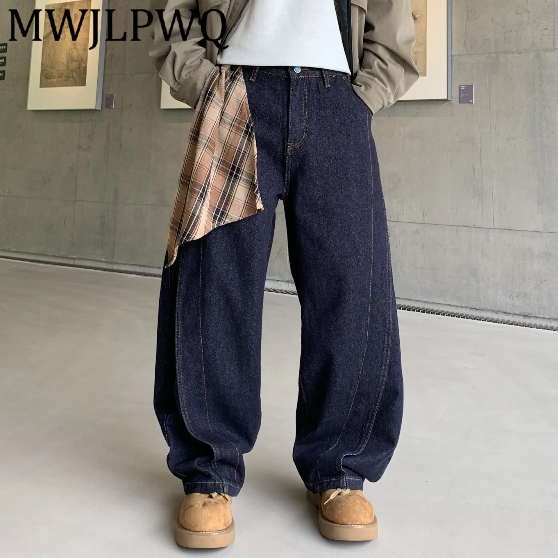MWJLPWQ Unisex American Street Jeans For Men Autumn New Color-Block Scarf Design Loose Fit Hot Girl Wide-Leg Machete Pants 12156
MWJLPWQ Unisex American Street Jeans For Men Autumn New Color-Block Scarf Design Loose Fit Hot Girl Wide-Leg Machete Pants 12156