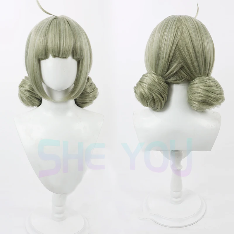 Araga Kiwi Cosplay Wig Anime Light Green With Buns Unisex Wig Heat Resistant Synthetic Hair Halloween Party Wigs + Wig Cap
Araga Kiwi Cosplay Wig Anime Light Green With Buns Unisex Wig Heat Resistant Synthetic Hair Halloween Party Wigs + Wig Cap