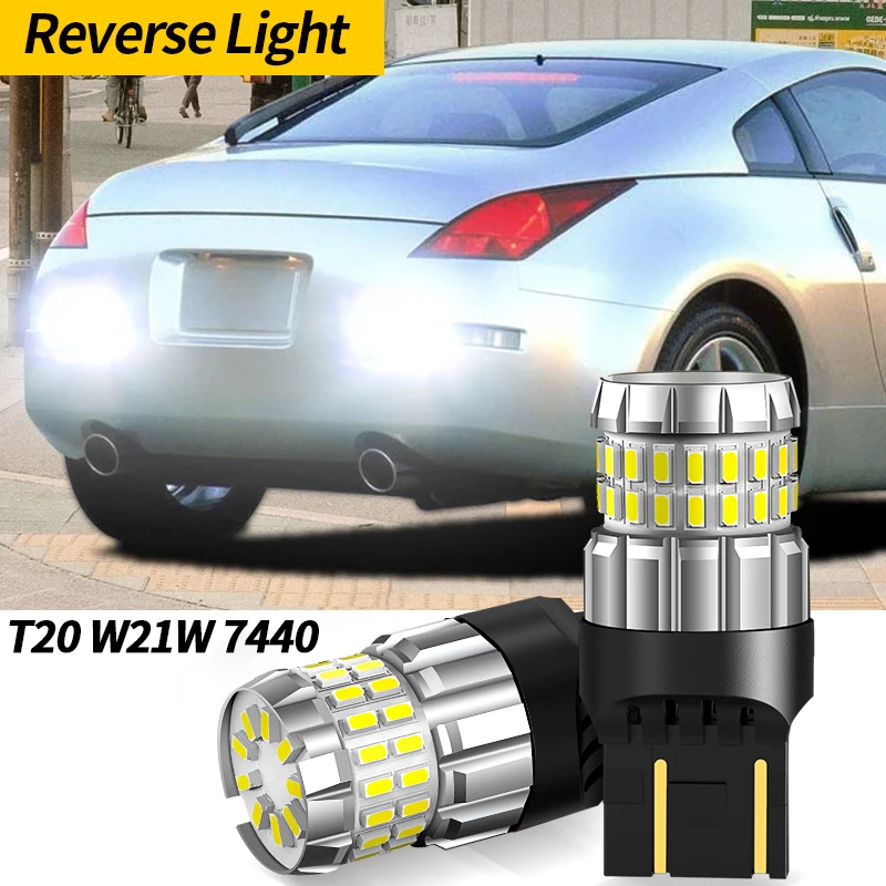 2pcs LED Reverse Light Blub W21W 7440 T20 Canbus Backup Lamp For Nissan 350Z 2003-2009 Note Teana Terrano X-Trail T31 2007-2013
2pcs LED Reverse Light Blub W21W 7440 T20 Canbus Backup Lamp For Nissan 350Z 2003-2009 Note Teana Terrano X-Trail T31 2007-2013
