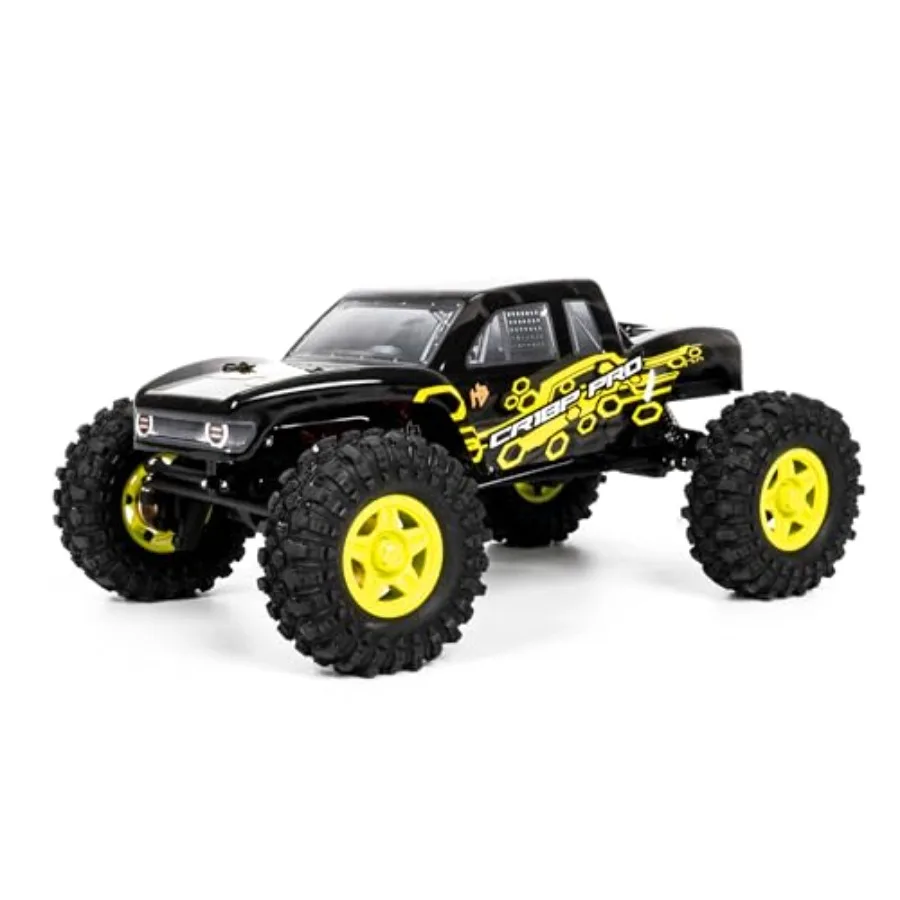 RC rock crawler for adults, ABS plastic, yellow, brushless motor and 4WD off-road capability
RC rock crawler for adults, ABS plastic, yellow, brushless motor and 4WD off-road capability