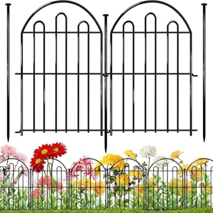 28Feet in x 22in Decorative Garden Fence, 26 Pack Arched No Dig Animal Barrier Fence for Dog Rabbit, Garden Edging Border, Rust
28Feet in x 22in Decorative Garden Fence, 26 Pack Arched No Dig Animal Barrier Fence for Dog Rabbit, Garden Edging Border, Rust