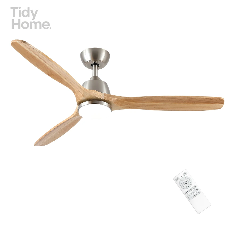 52 In Intergrated LED Ceiling Fan Lighting, Remote Control, white acrylic light shade, 3 Wooden Blade,color changing technology
52 In Intergrated LED Ceiling Fan Lighting, Remote Control, white acrylic light shade, 3 Wooden Blade,color changing technology