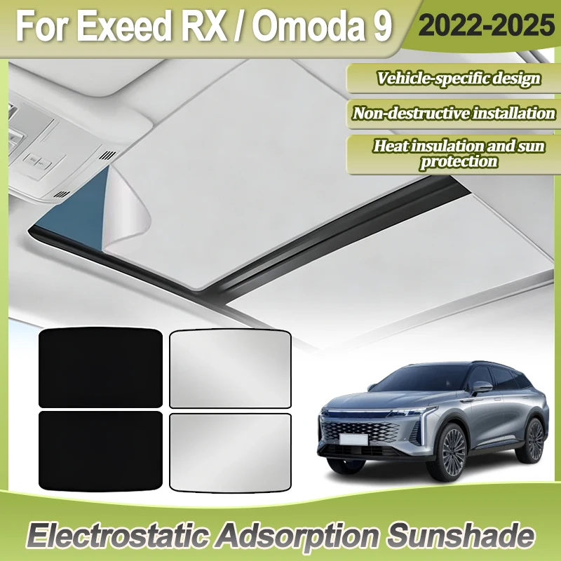 Accessories For Exeed RX Omoda 9 C9 2022 2023 2024 2025 Sun Shade Visor Car Electrostatic Adsorption Sunroof Cover Anti UV Parts
Accessories For Exeed RX Omoda 9 C9 2022 2023 2024 2025 Sun Shade Visor Car Electrostatic Adsorption Sunroof Cover Anti UV Parts