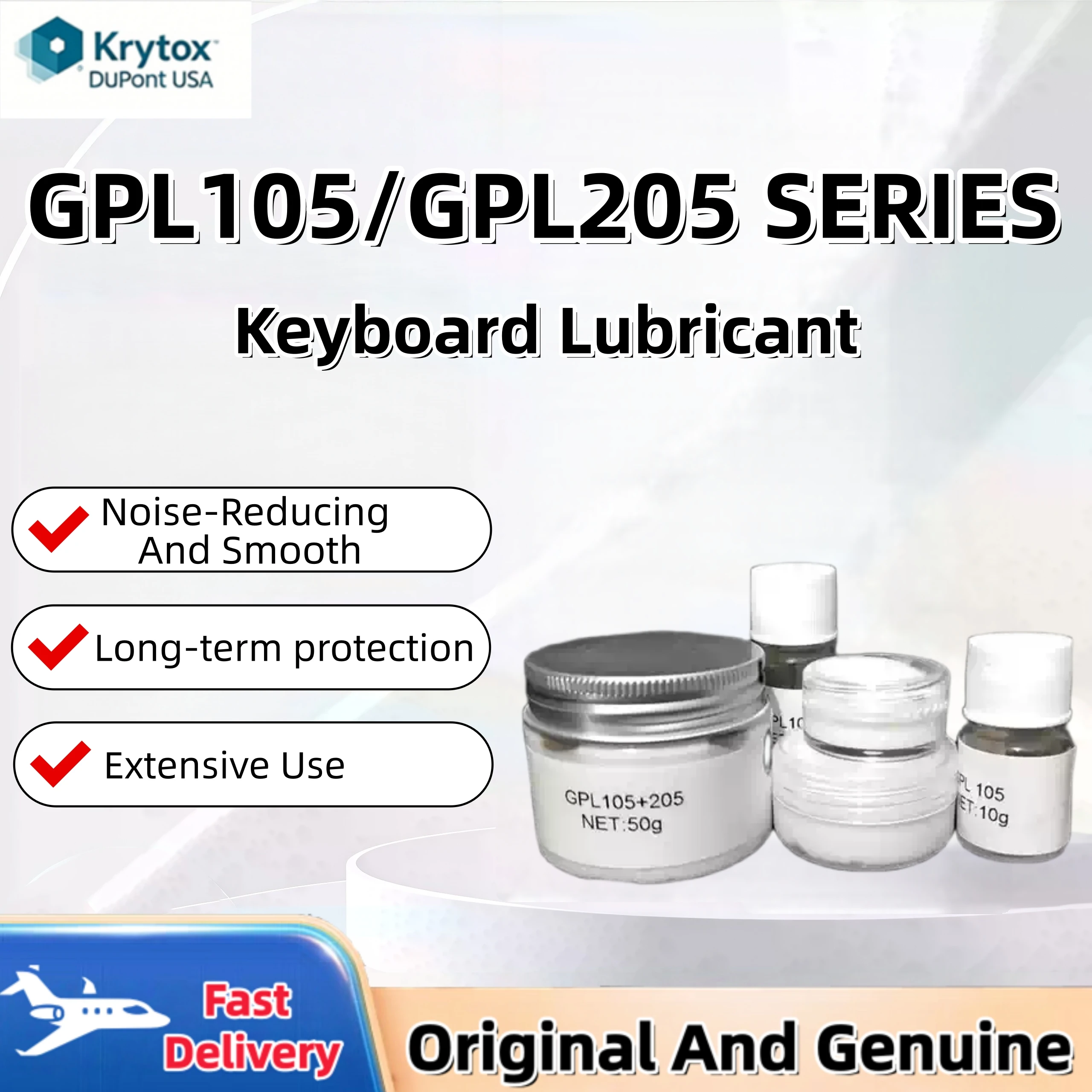 Krytox GPL 105 lubricating oil and GPL 205 grease kit - High-quality keyboard lubricant ensures smooth operation
Krytox GPL 105 lubricating oil and GPL 205 grease kit - High-quality keyboard lubricant ensures smooth operation