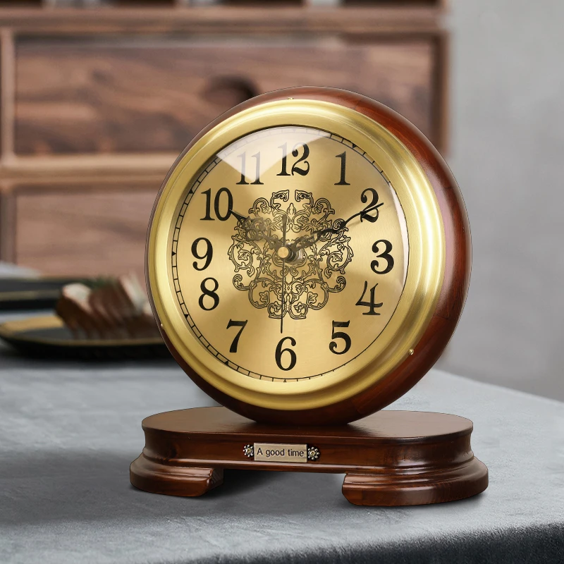 Chinese solid wood brass clock desk clock living room desk clock retro American bedside old-fashioned desktop ornament desktop c
Chinese solid wood brass clock desk clock living room desk clock retro American bedside old-fashioned desktop ornament desktop c