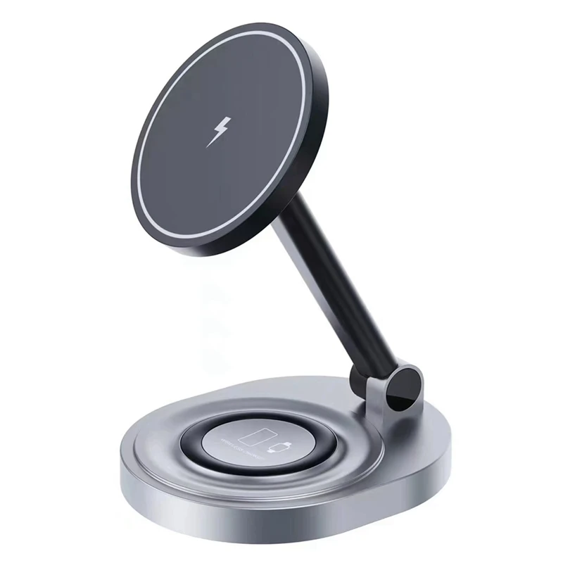15W 2 In 1 Magnetic Wireless Charger Stand Foldable Fast Charging Station Dock Parts Accessories For Iphone/Watch/
15W 2 In 1 Magnetic Wireless Charger Stand Foldable Fast Charging Station Dock Parts Accessories For Iphone/Watch/