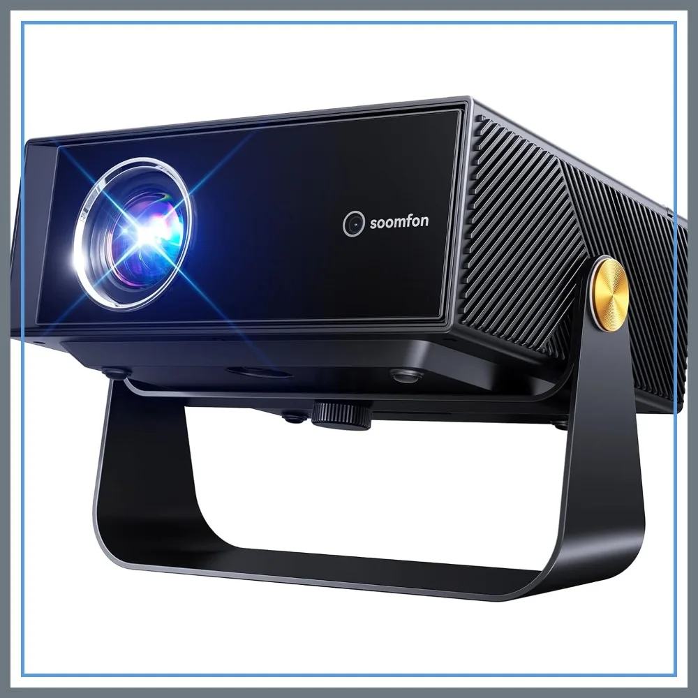 1080P Native Projector with WiFi Bluetooth, Auto Focus & Keystone, 150" Screen, Portable for Home Outdoor Movie
1080P Native Projector with WiFi Bluetooth, Auto Focus & Keystone, 150" Screen, Portable for Home Outdoor Movie