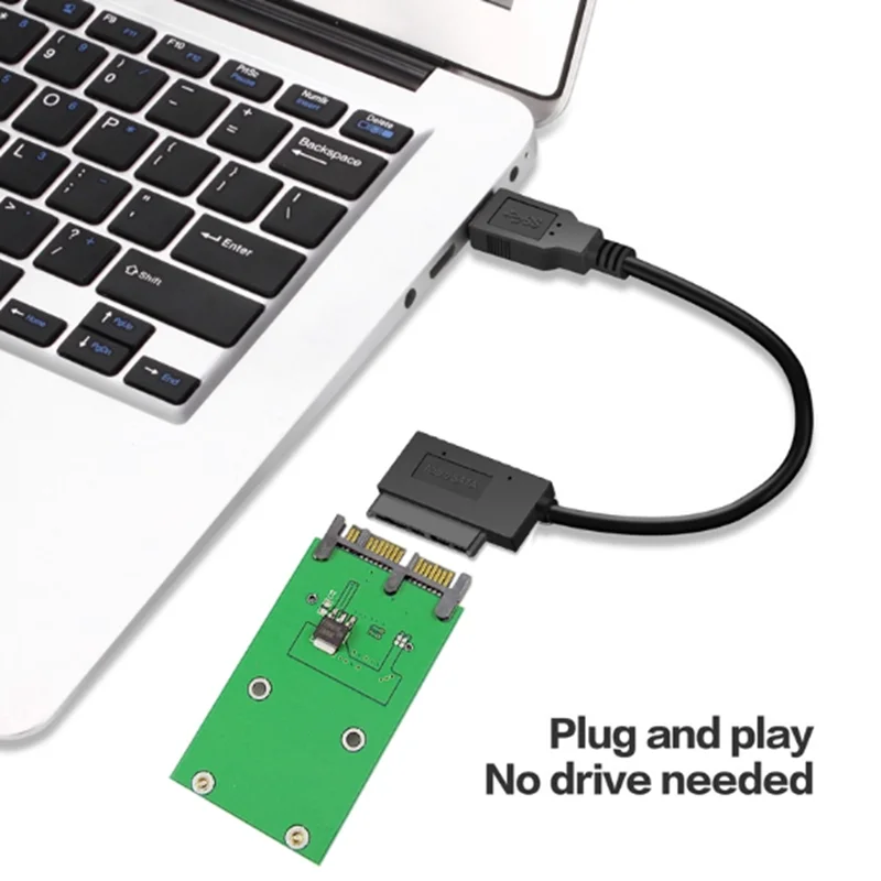 USB 3.0 to Micro SATA 7+9 16 Pin 1.8" 90 Degree Angled Hard Disk Driver SSD Adapter Cable 10cm
USB 3.0 to Micro SATA 7+9 16 Pin 1.8" 90 Degree Angled Hard Disk Driver SSD Adapter Cable 10cm