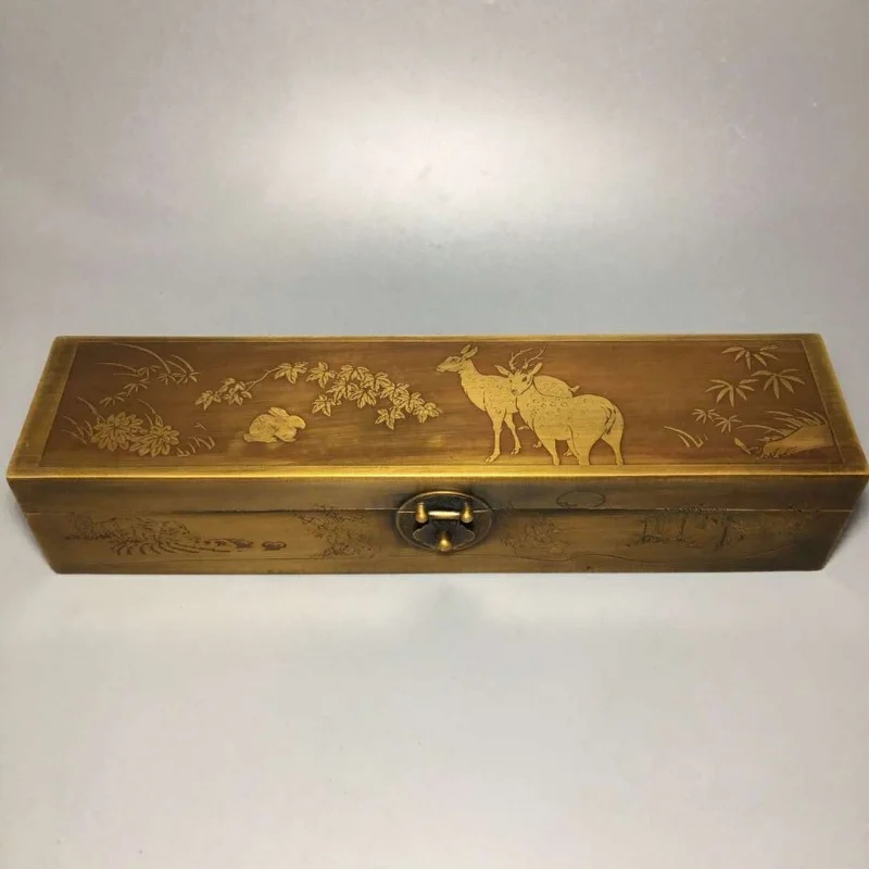 Wholesale Antique Copperware Retro Distressed Brass Double Deer Jewelry Box Ornament
Wholesale Antique Copperware Retro Distressed Brass Double Deer Jewelry Box Ornament