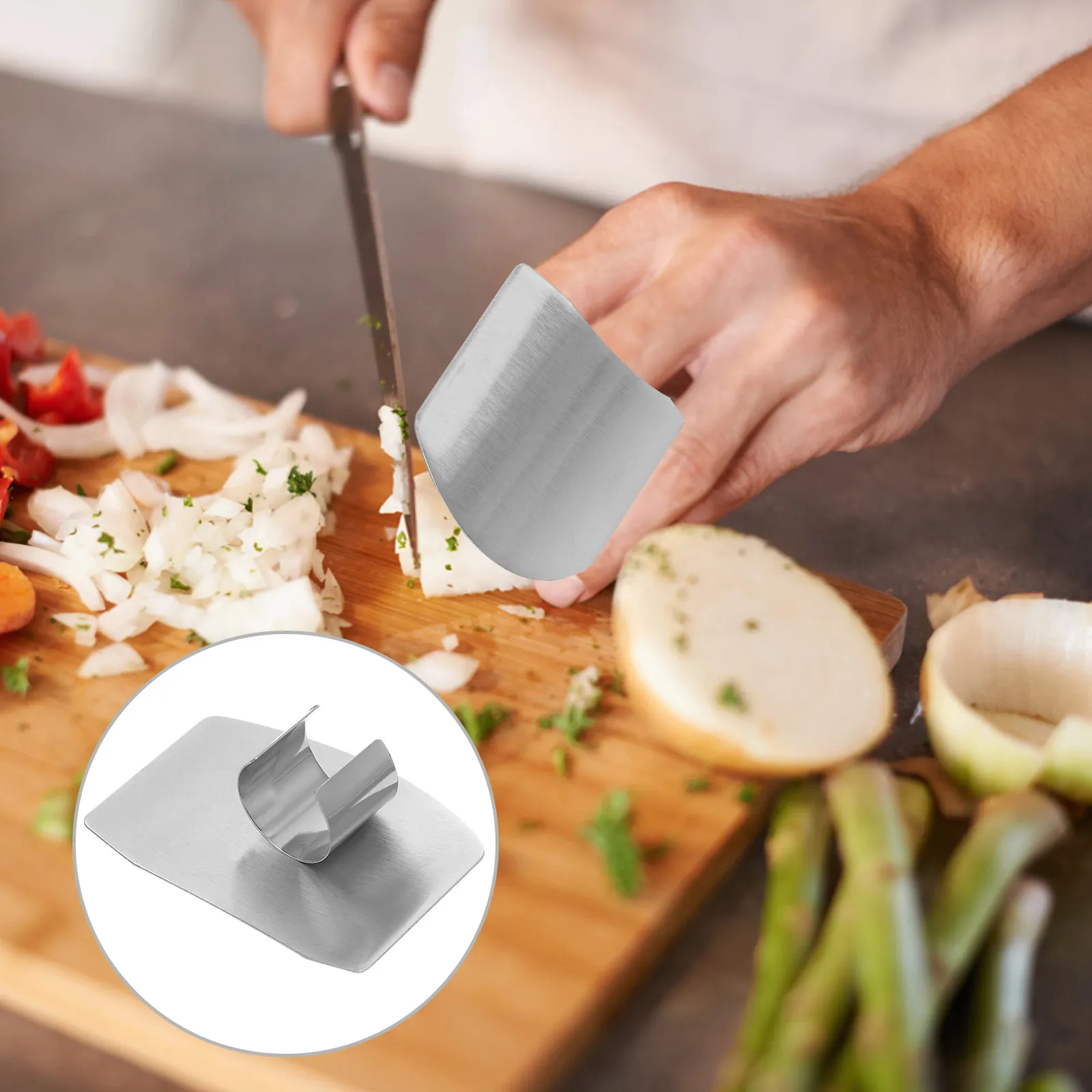 5Pcs Finger Guard Stainless Steel Finger Protectors Adjustable Cutting Safety Tool for Kitchen Cooking Slicing Vegetable Meat
5Pcs Finger Guard Stainless Steel Finger Protectors Adjustable Cutting Safety Tool for Kitchen Cooking Slicing Vegetable Meat