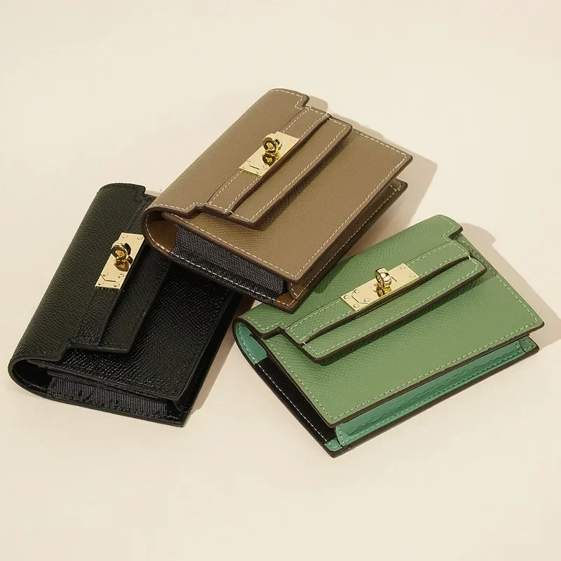 Luxury Genuine Leather Card Holder Fashion Mini Short Wallet Women Clutch Korean Japan Credit Card Case Purse Retro Handbags
Luxury Genuine Leather Card Holder Fashion Mini Short Wallet Women Clutch Korean Japan Credit Card Case Purse Retro Handbags