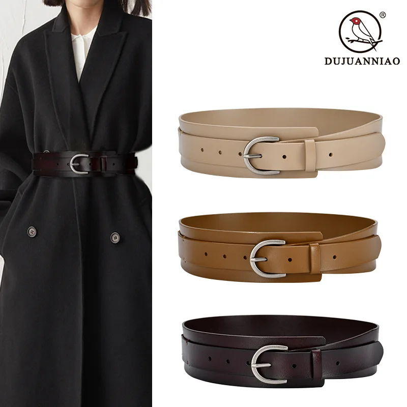New Fashion Women's Waist Belt for Overcoat and Trench Coat, Ladies' Leather Waist Cincher
New Fashion Women's Waist Belt for Overcoat and Trench Coat, Ladies' Leather Waist Cincher